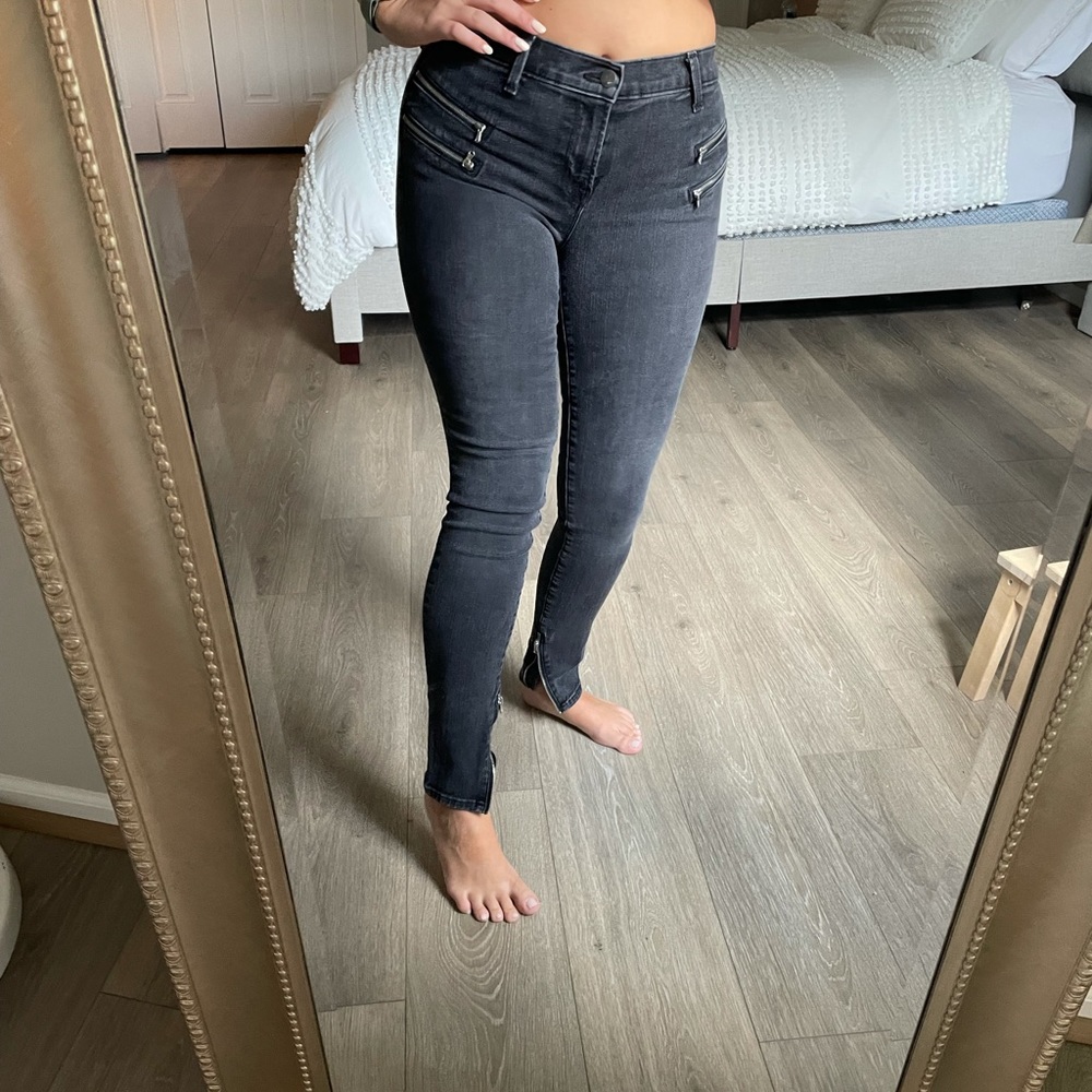 J Brand Zipper Skinny Jeans